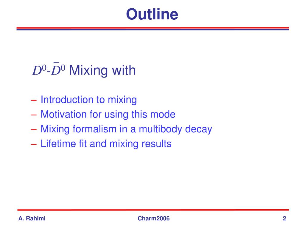 PPT - D 0 - D 0 Mixing At B A B AR PowerPoint Presentation, Free ...