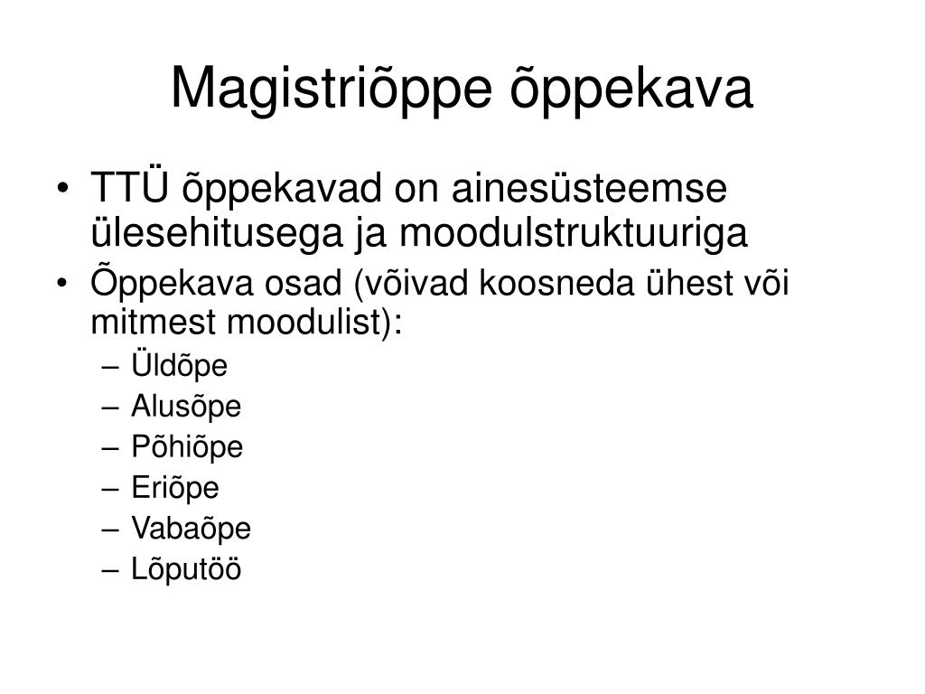 Ttü lõputöö suurus