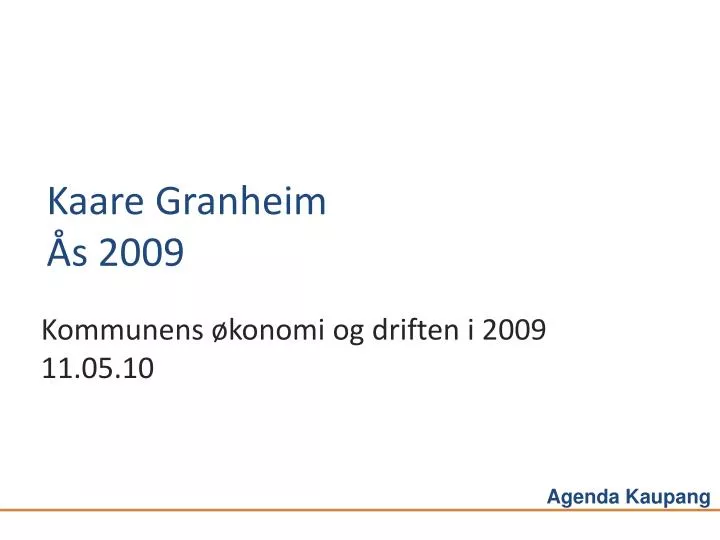 kaare granheim s 2009 n.