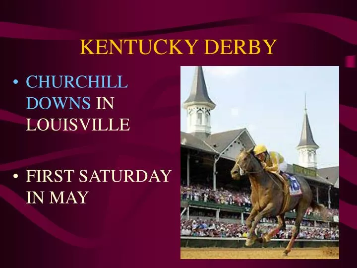 PPT KENTUCKY DERBY PowerPoint Presentation, free download ID5608614