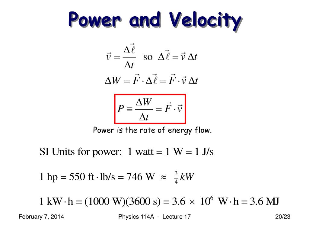 power formula physics