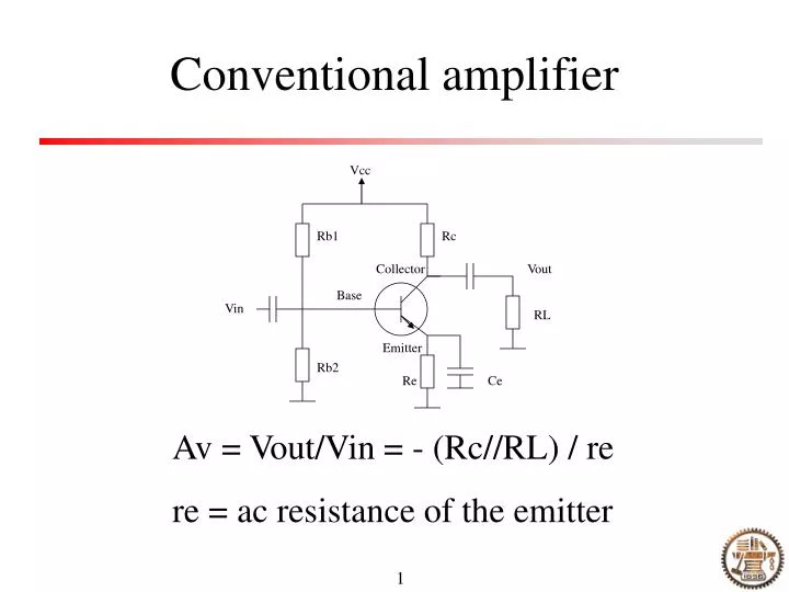 conventional amplifier n.