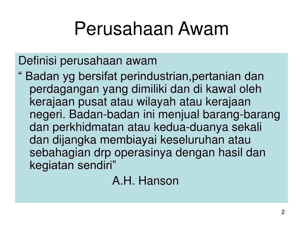 PPT - Perusahaan Awam Dan Penswastaan PowerPoint Presentation 