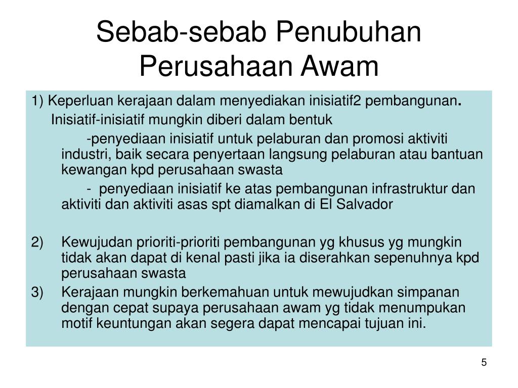 PPT - Perusahaan Awam Dan Penswastaan PowerPoint Presentation 