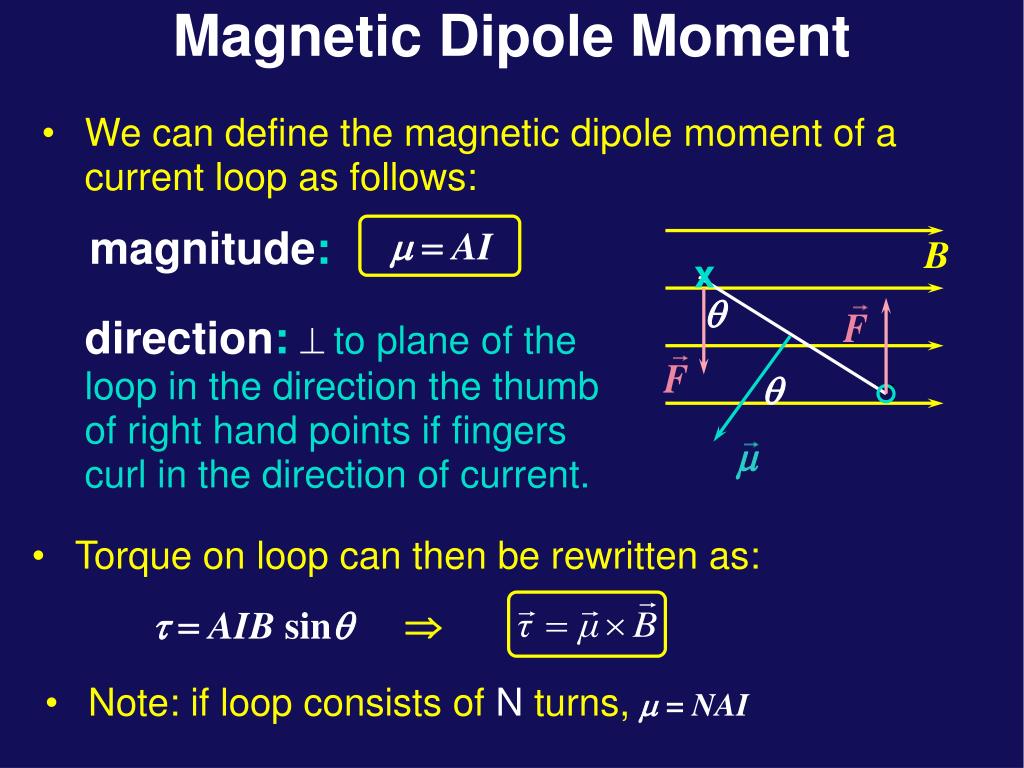 PPT - Forces & Magnetic Dipoles PowerPoint Presentation, free download -  ID:5611465
