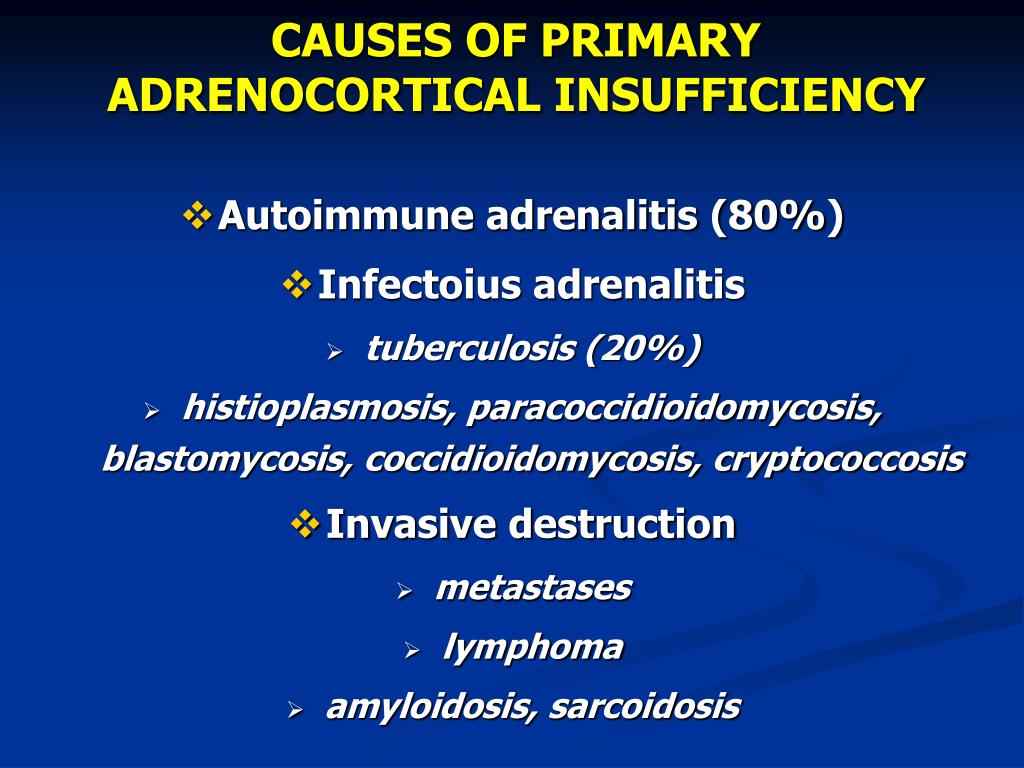 adrenocortical insufficiency