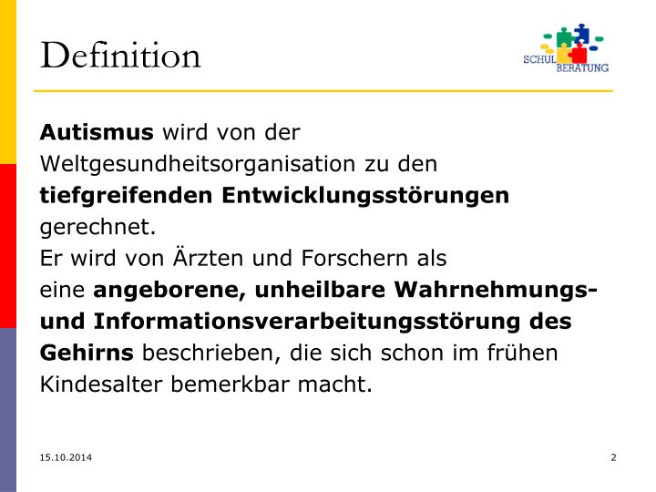 PPT - Schüler Mit Autismus-Spektrum-Störungen PowerPoint Presentation ...