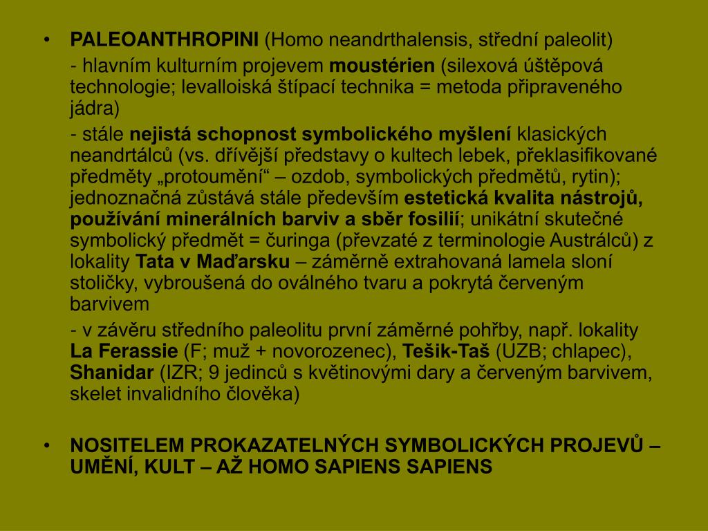 Relativní a absolutní datování powerpoint