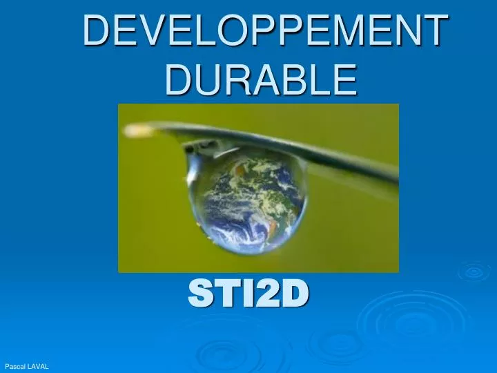 developpement durable n.