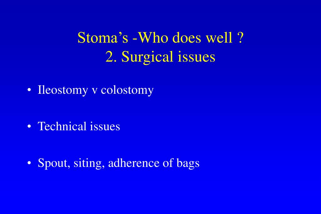 Ppt Living With A Stoma A Psychological Approach Powerpoint