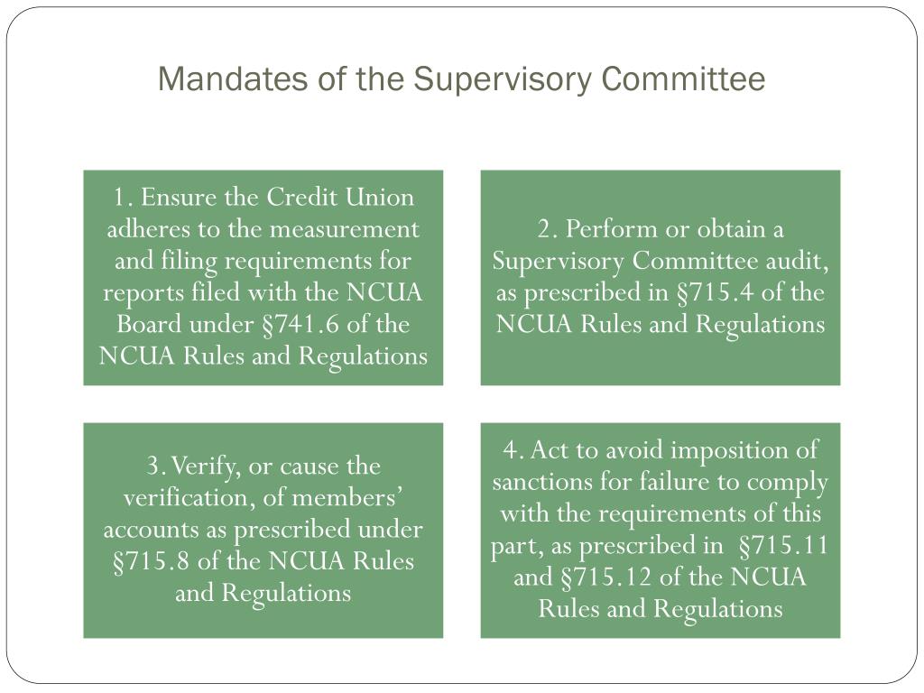 PPT - Supervisory Committee Duties and Responsibilities PowerPoint ...