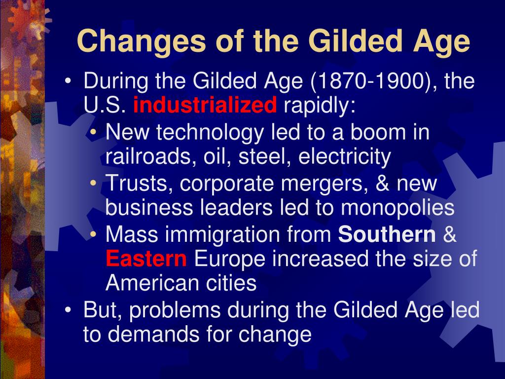 PPT The Gilded Age PowerPoint Presentation, free download ID5613629