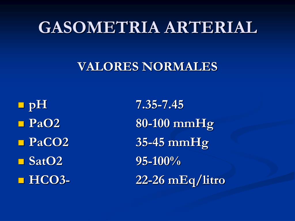 PPT - Gasometría Arterial PowerPoint Presentation, free download -  ID:5613908