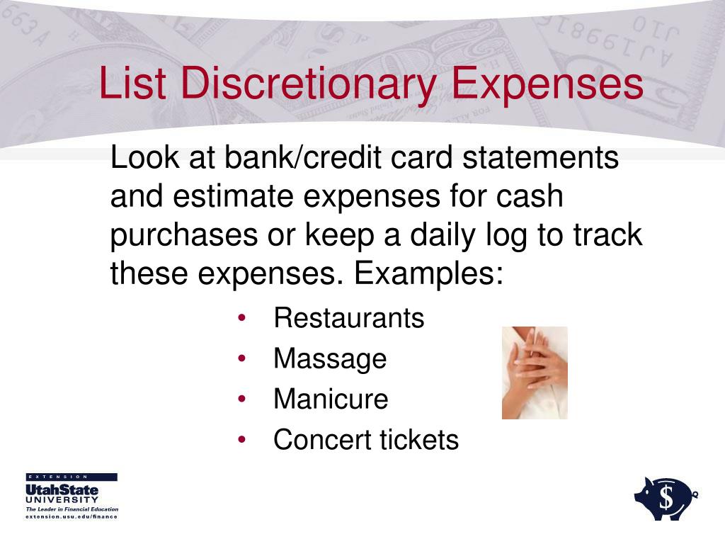 discretionary expense