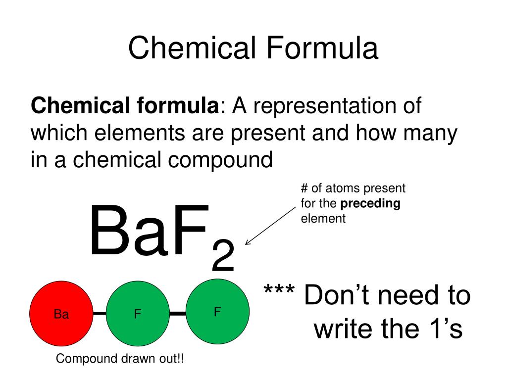 PPT - Chemical Formula PowerPoint Presentation, free download - ID:5616456