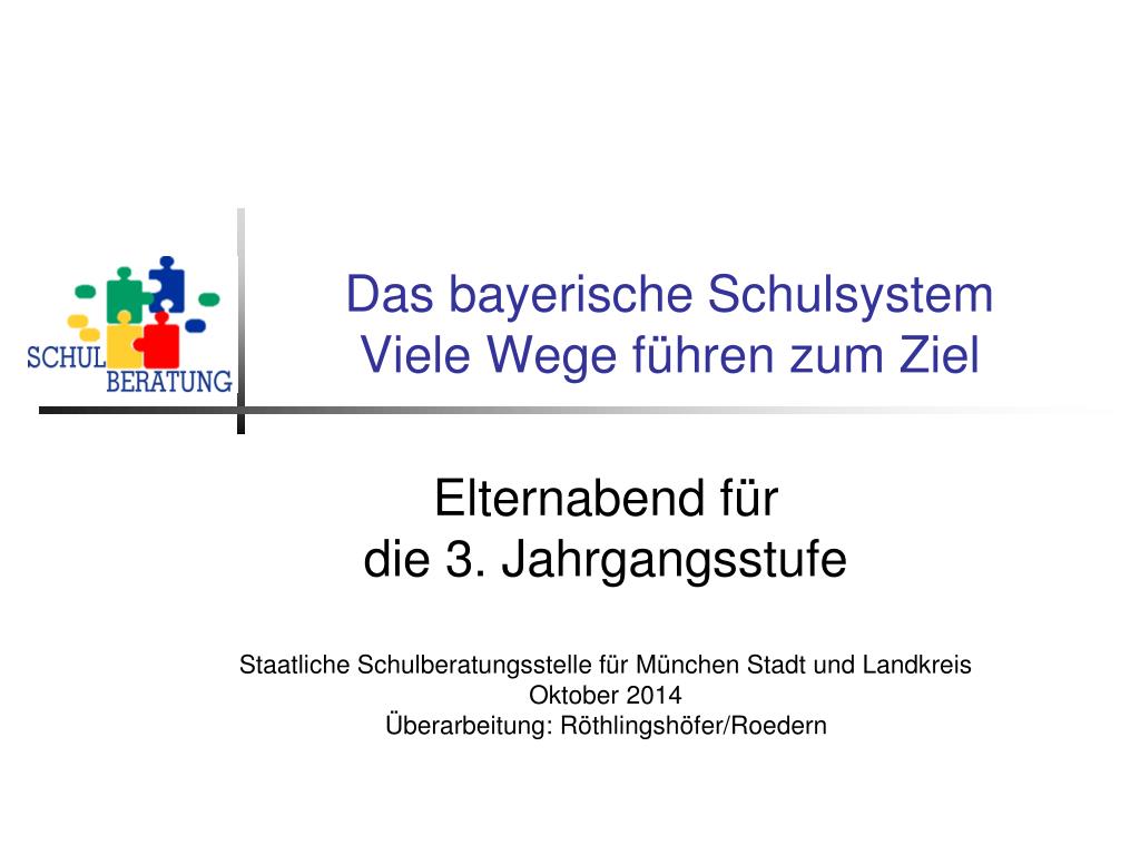 Ppt Das Bayerische Schulsystem Viele Wege Fuhren Zum Ziel Powerpoint Presentation Id 5618640