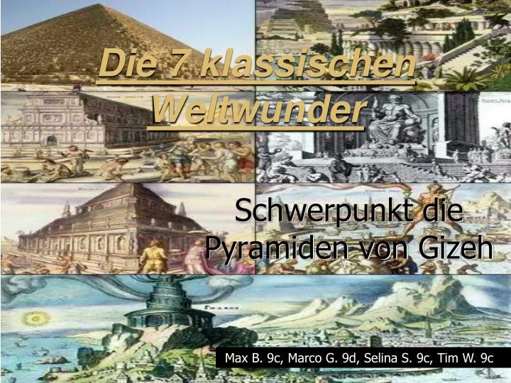 PPT Die 7 klassischen Weltwunder PowerPoint Presentation