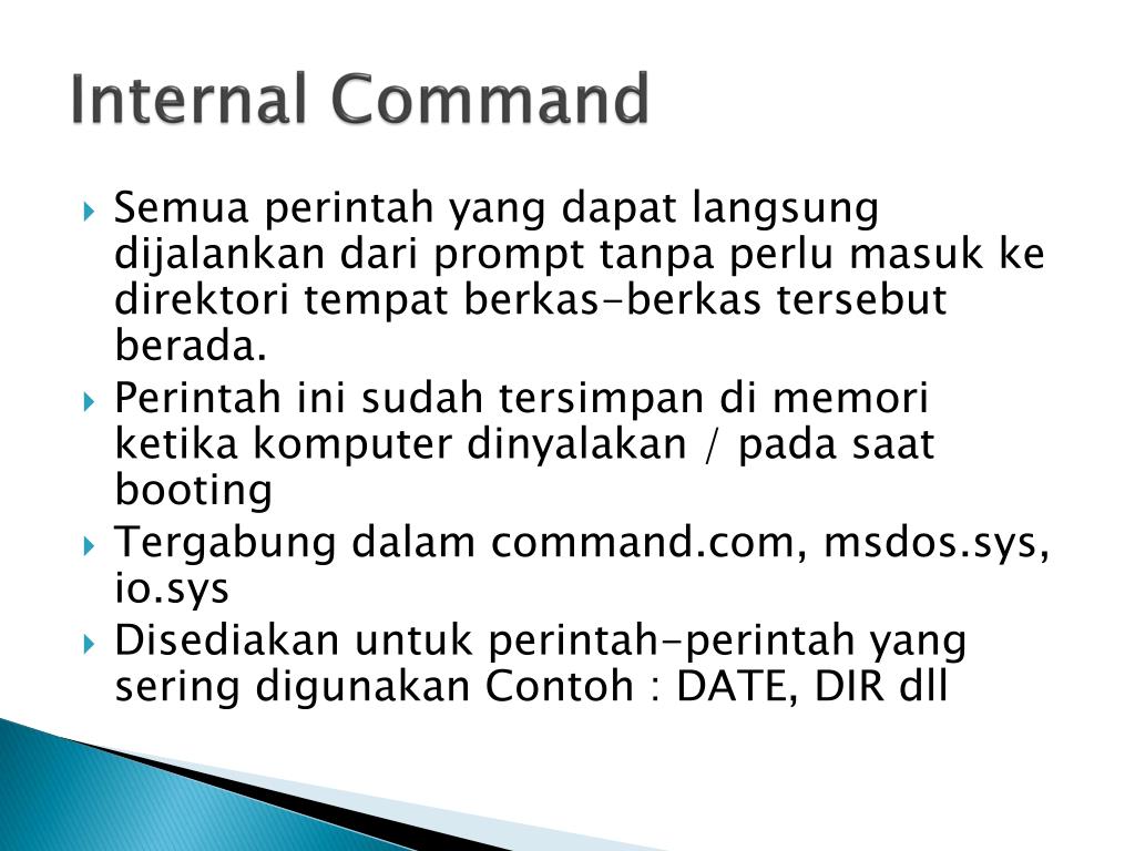 Internal command error