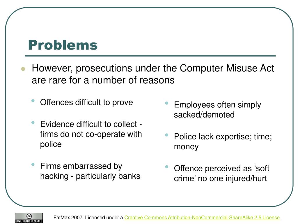 Image of The Computer Misuse Act 1990 PowerPoint Presentation