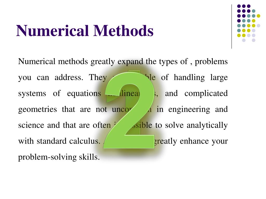 phd in numerical methods