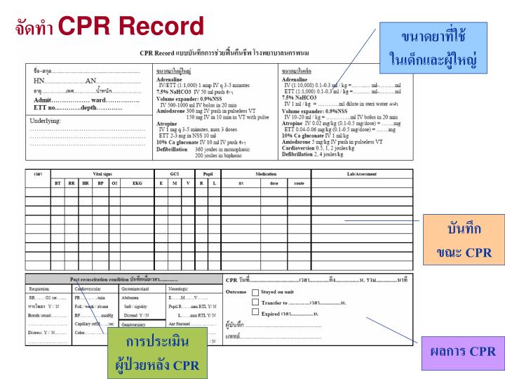 PPT - การพัฒนาระบบ CPR PowerPoint Presentation - ID:5621716