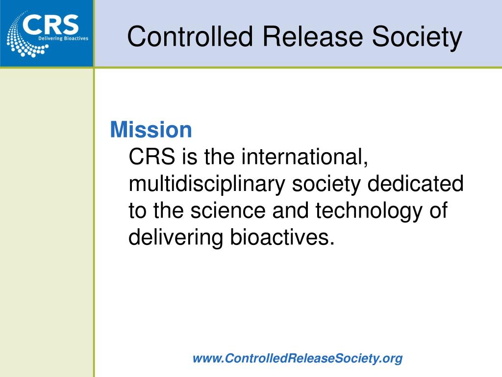 PPT Controlled Release Society PowerPoint Presentation, free download