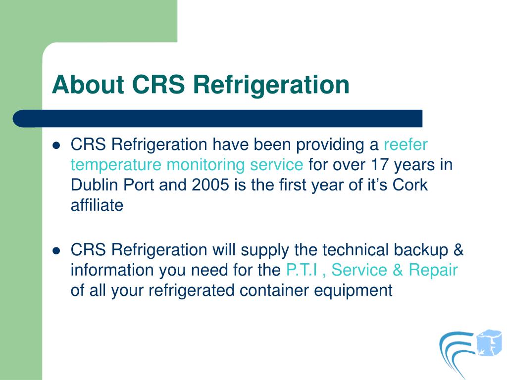 PPT CRS Refrigeration Limited PowerPoint Presentation, free download