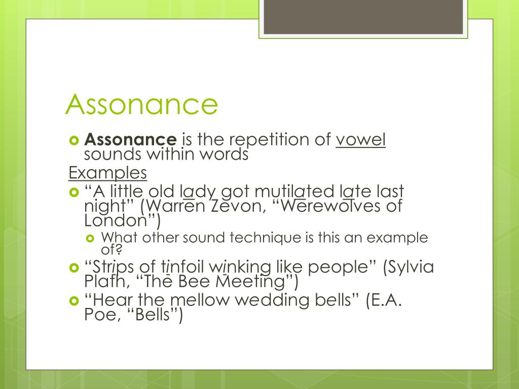 Ppt edgar allen poe s use of poetic sound devices powerpoint 