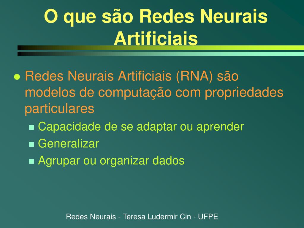 PPT Redes Neurais Artificiais PowerPoint Presentation Free Download ID