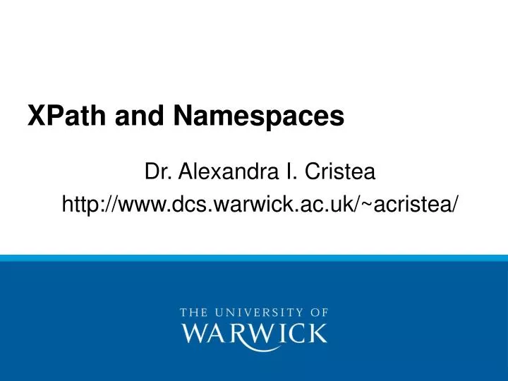 PPT XPath and Namespaces PowerPoint Presentation, free download ID