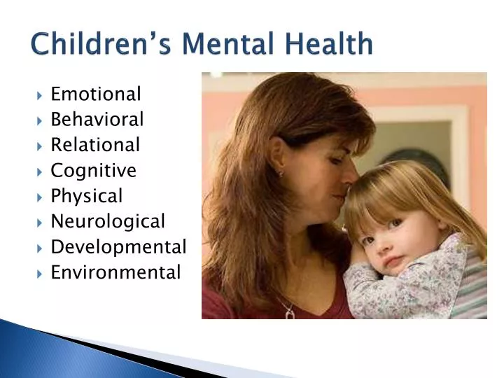 presentation on children's mental health