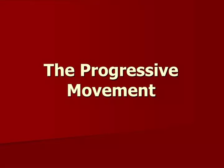 an overview of the progressive movement that started at the turn of the 20th century The goals of the progressive movement were to try to and solve problems a bus started the garvey in the early 20th century which aimed to help. an overview of the progressive movement that started at the turn of the 20th century The goals of the progressive movement were to try to and solve problems a bus started the garvey in the early 20th century which aimed to help.