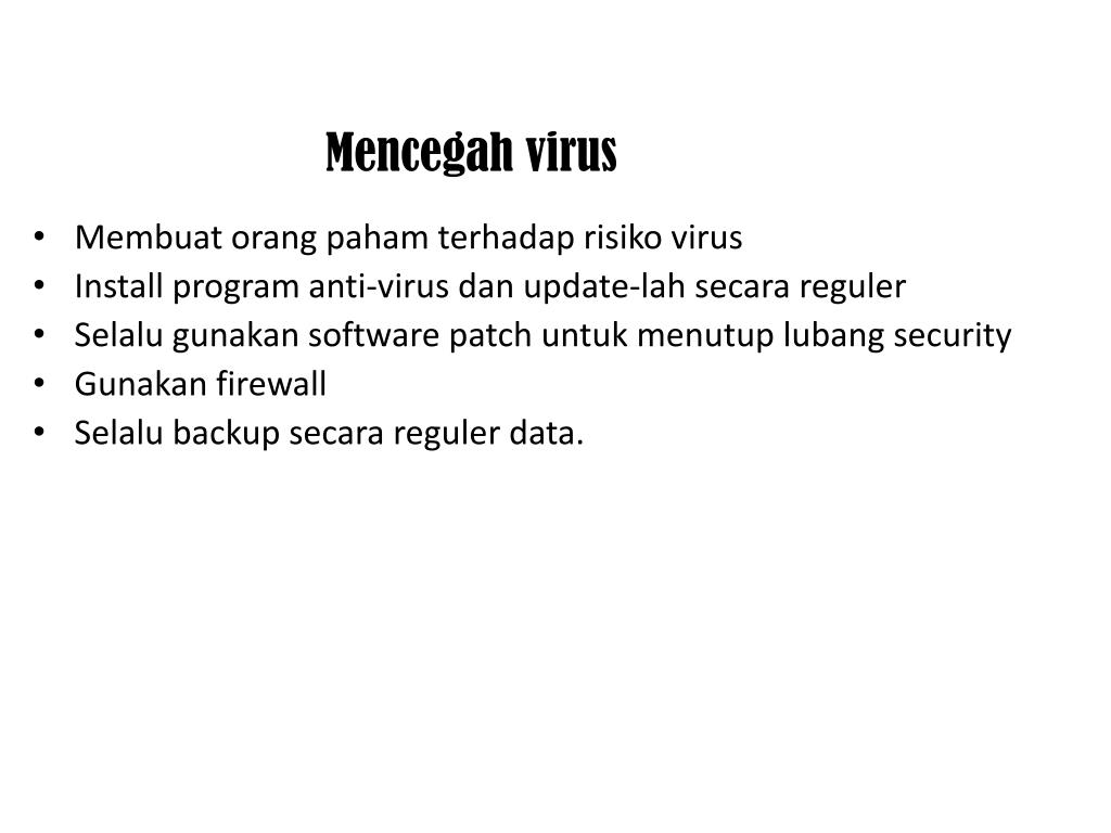 Install virus