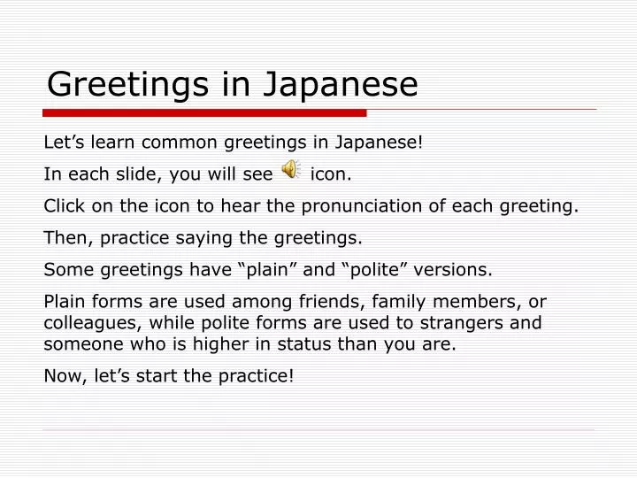 how to give a presentation in japanese