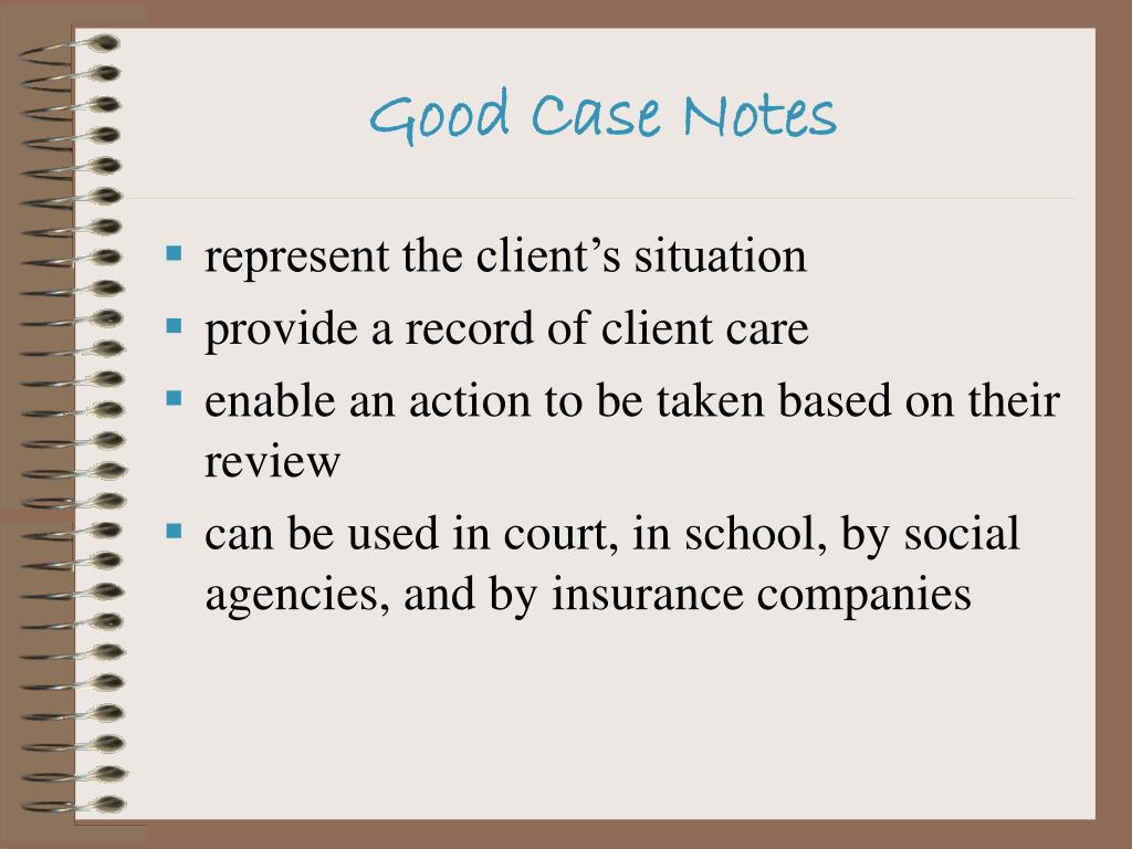 PPT Writing Case Notes PowerPoint Presentation Free Download ID 