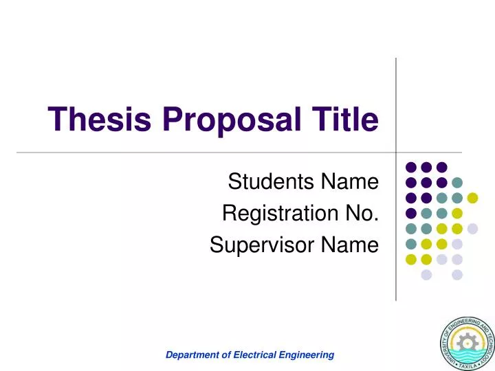 Thesis Proposal Powerpoint Template Thesis Title Ideas For College
