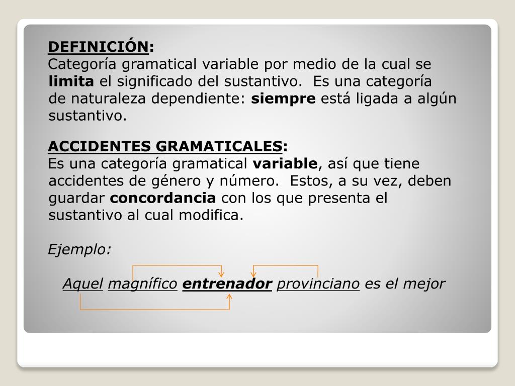 PPT - CATEGORÍAS GRAMATICALES II PowerPoint Presentation, free download -  ID:5626833