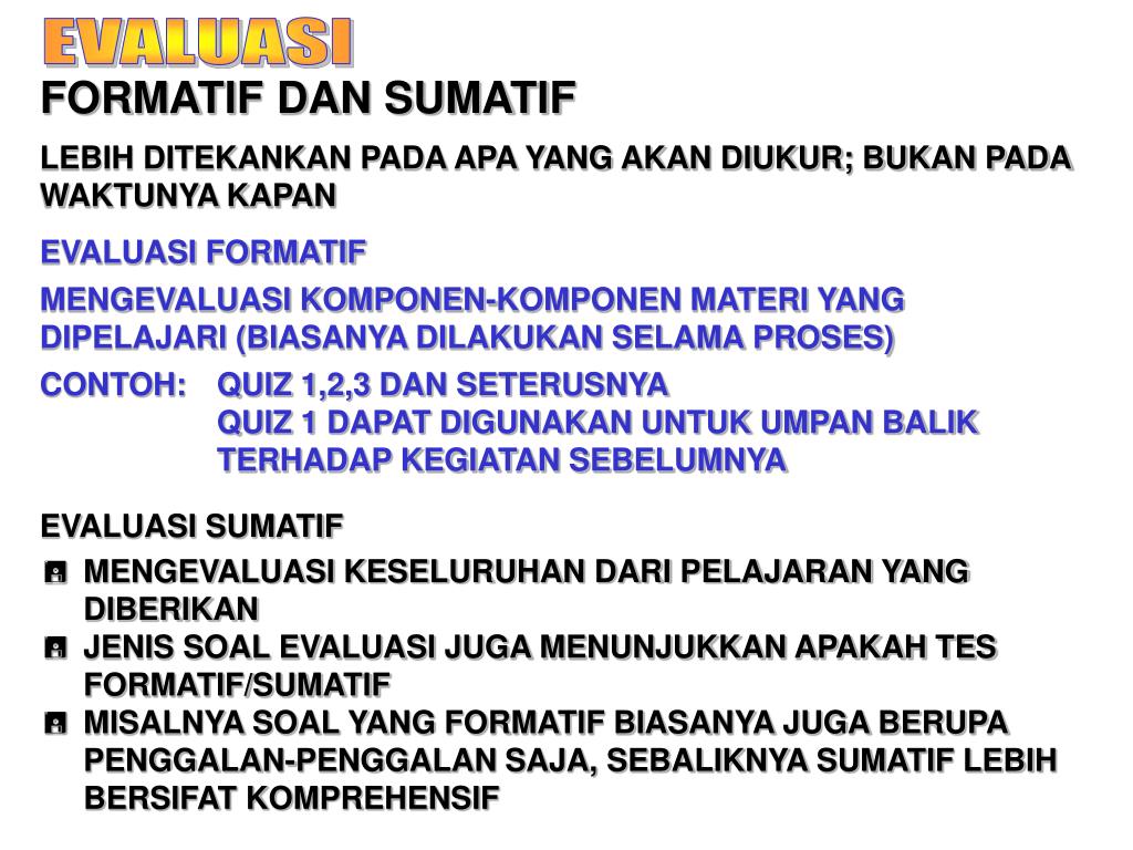 Contoh Tes Sumatif Dan Formatif - Guru Paud