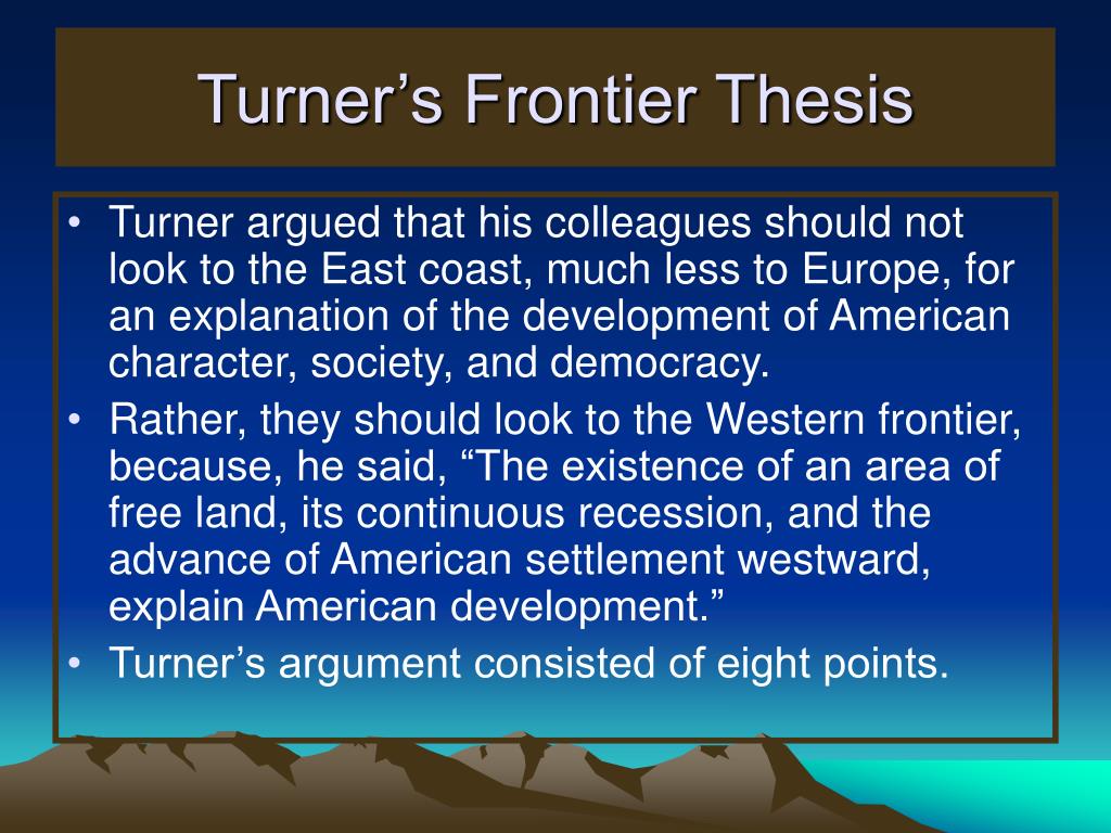 the turner thesis