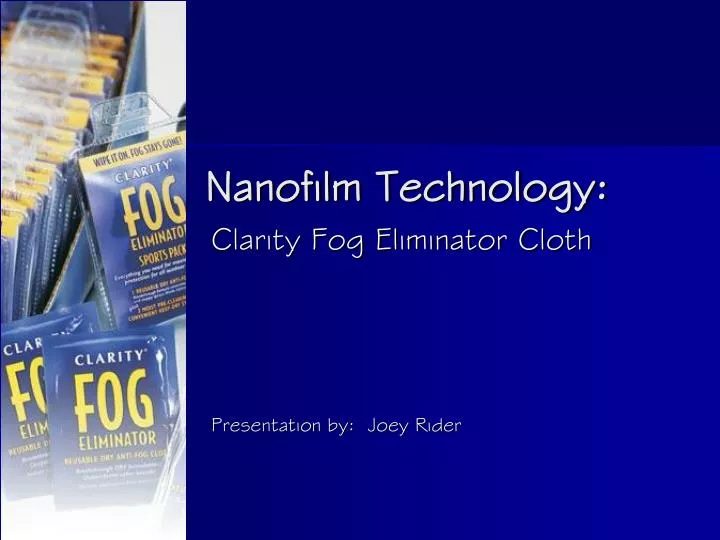 PPT - Nanofilm Technology: PowerPoint Presentation, free ...