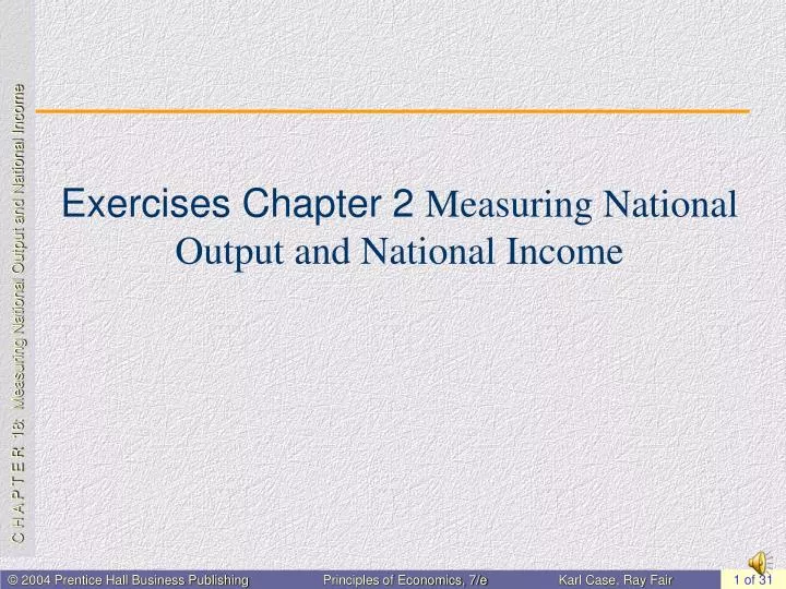 exercises chapter 2 measuring national output and national income n.