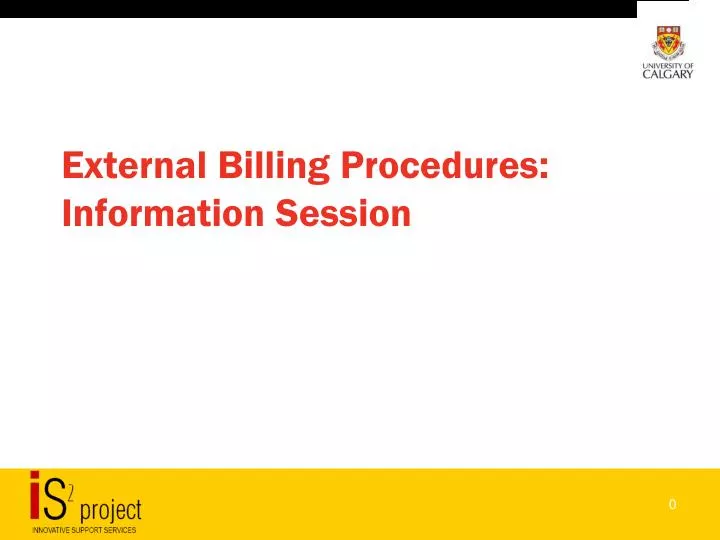 external billing procedures information session n.