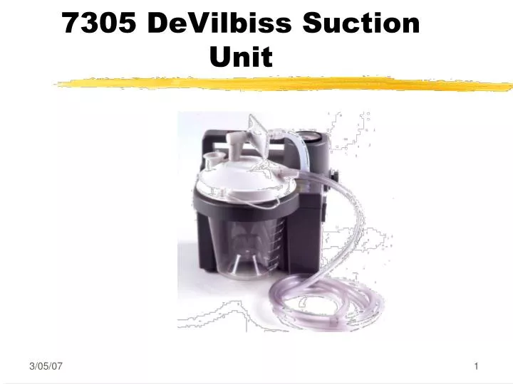 7305 devilbiss suction unit n.