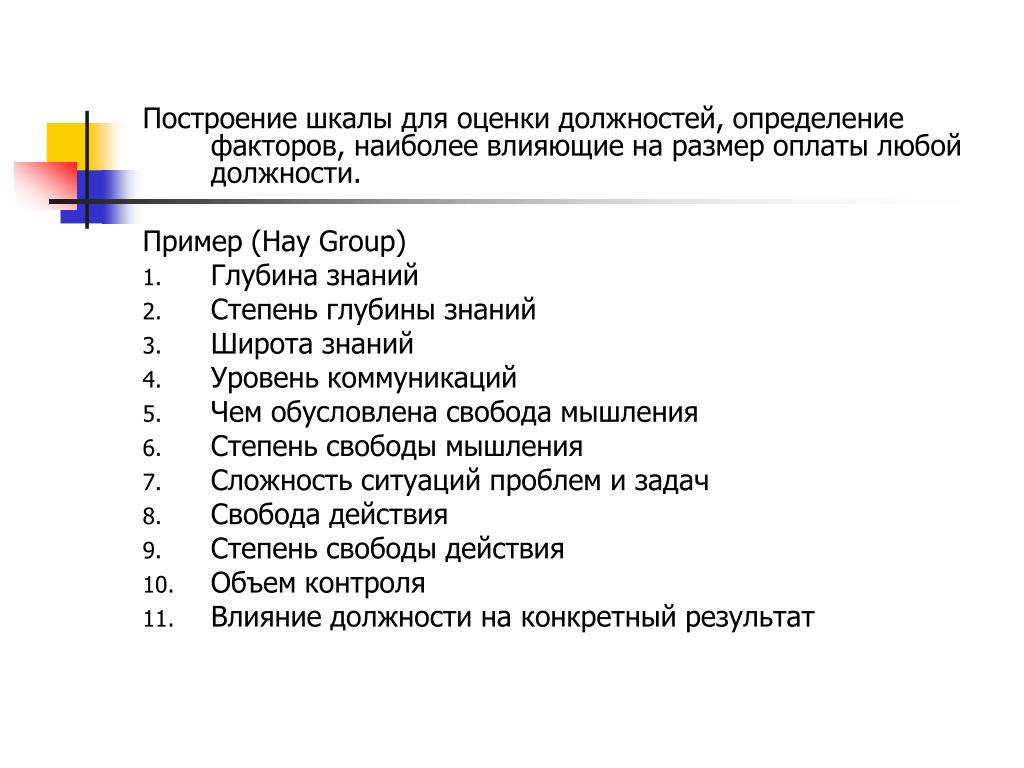 Любые должности. Структура грейдов. Оценка должностей по методологии hay Group. Хей групп глубина знаний.