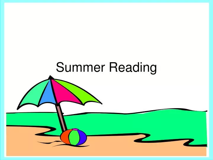 summer reading n.