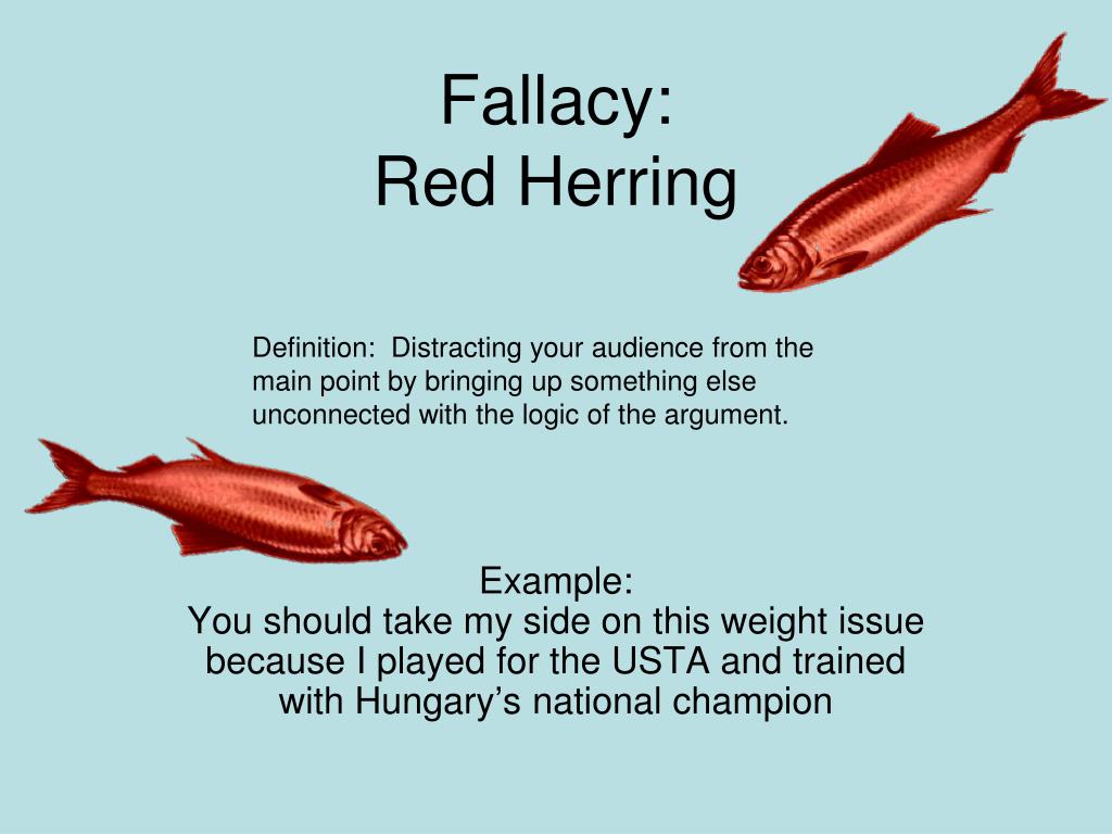 red herring fallacy in animal farm