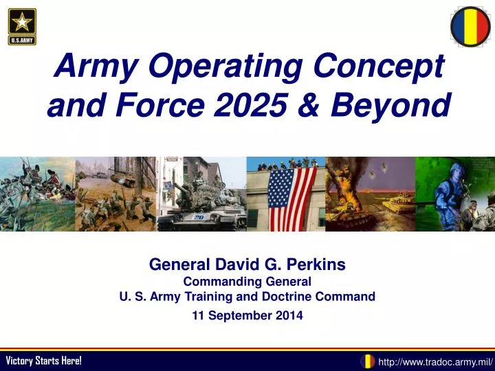 PPT Army Operating Concept and Force 2025 & Beyond PowerPoint