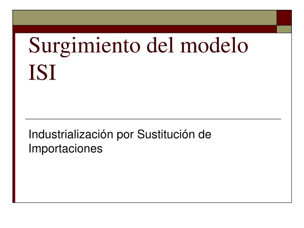 PPT - Surgimiento del modelo ISI PowerPoint Presentation, free download -  ID:5634997