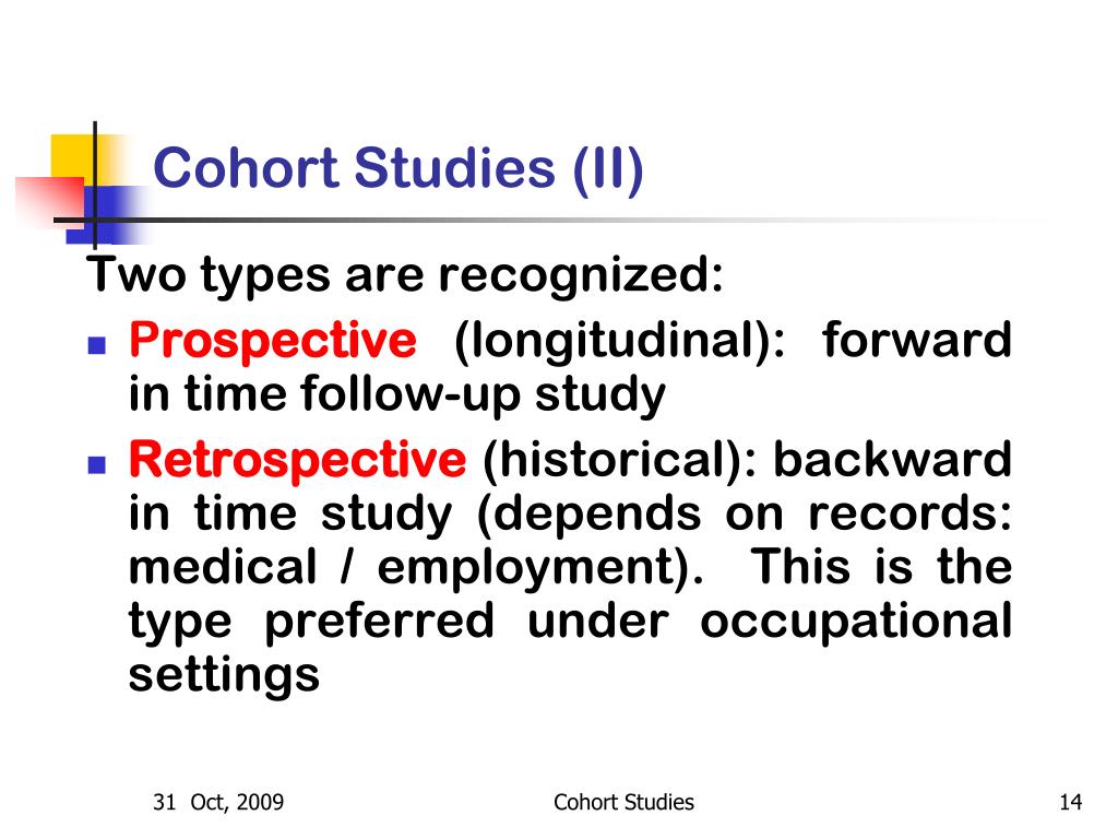 research design types cohort