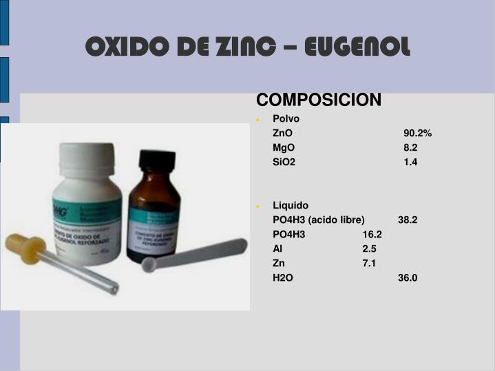 PPT - Oxido de zinc eugenol PowerPoint Presentation - ID:5635577